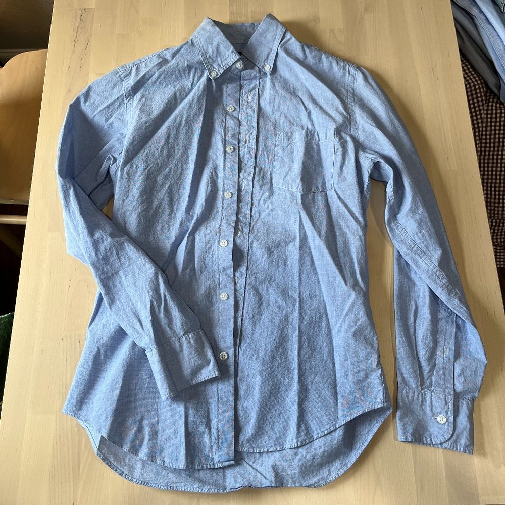 J Crew Factory - Blue Button Up Small